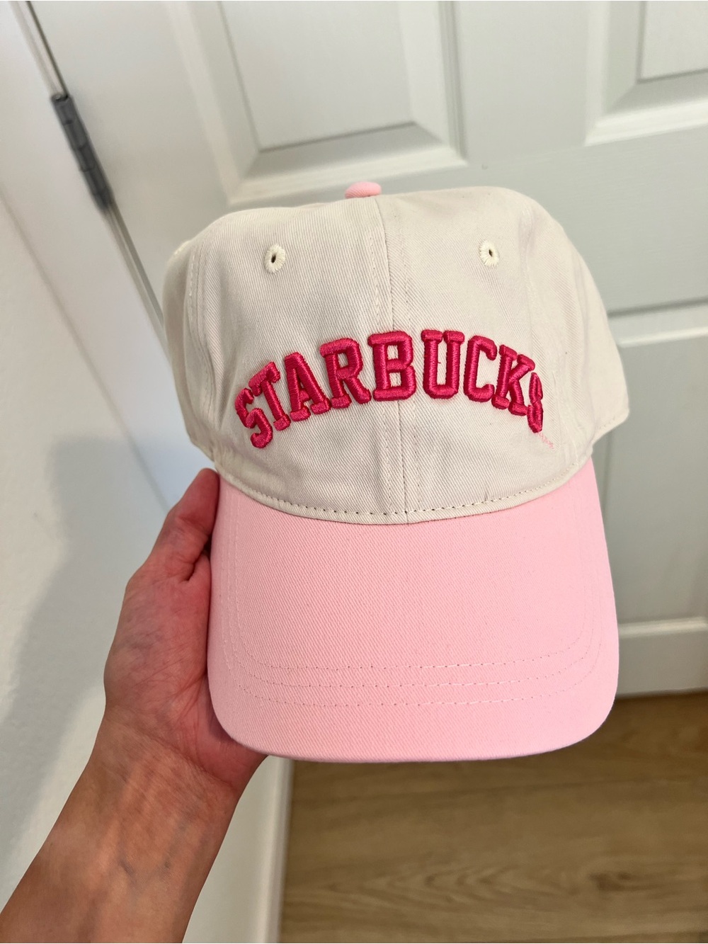 Starbucks Pink Vibes Two-Tone Pink and Cream Women’s Baseball Cap